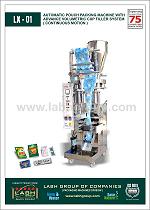 LX: 01 Automatic pouch packing machine with advanced volumetric cup filler system
