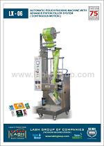 LX-06: Automatic Pouch Packing Machine With Advance Piston Filler System (Continuous Motion)