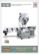 LX-462: Automatic Linear Bottle Filling Line With Auger Filler System