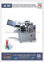 LX-531: Automatic Rotary Indexing Type Single Head Tube Filling And Sealing Or Crimping Machin