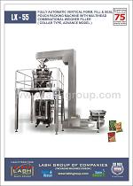 LX-55: Fully Automatic Vertical Form, Fill And Seal Pouch Packing Machine With Multihead Combination