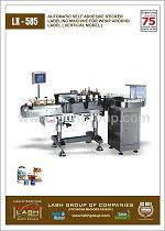 LX-585: Automatic Self Adhesive Sticker Labeling Machine For Wrap Around Label (Vertical Model)