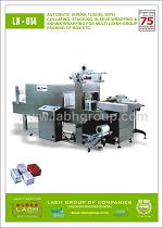LX-814: Automatic Shrink Tunnel With Collating, Stacking, Sleeve Wrapping And Shrink Wrapping.
