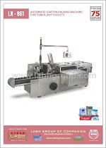 LX-861: Automatic Carton Packing Machine For Tubes, Bottles Etc.