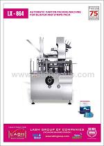 LX-864: Automatic Carton Packing Machine For Blister & Strips Pack.