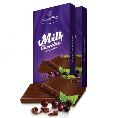 Milk Chocolate with Raisin 100g
