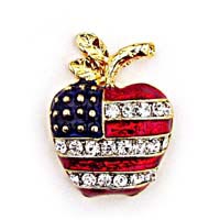 USA apple Brooch