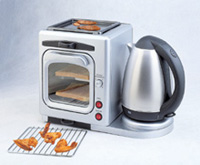 Breakfast Maker : 3 In 1 Oven Toaster, BBQ & Kettle