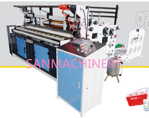 High speed automatic toilet paper rewinding machine