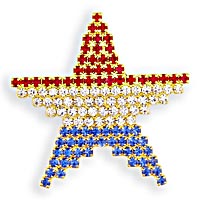 USA Star Brooch