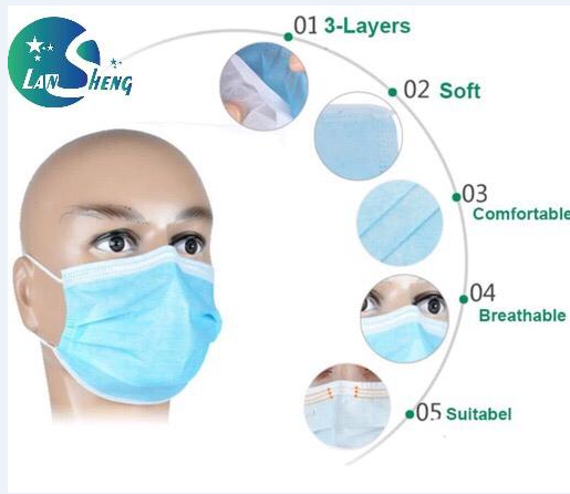 3 PLY DISPOSABLE FACE MASKS
