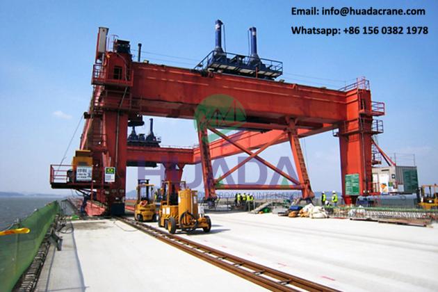 Full Span Bridge Girder Erection Launching