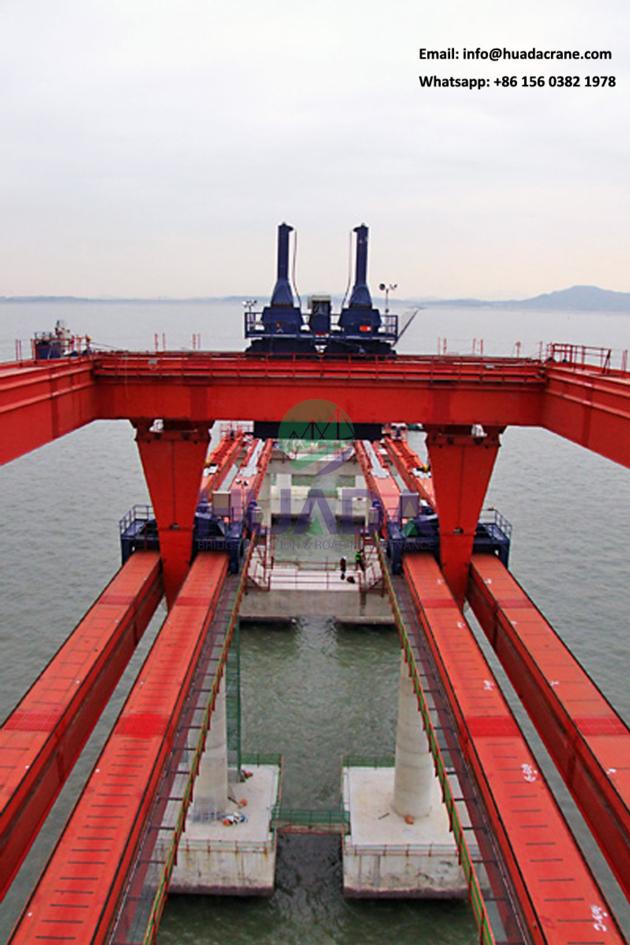 full span bridge girder erection launching gantry crane equipment