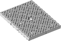 Rectangular base plate