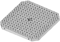 Square table plate