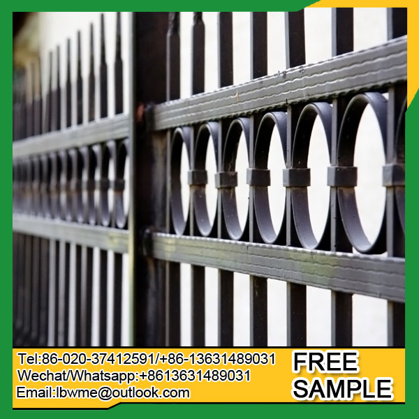 Decorative designs for steel fence