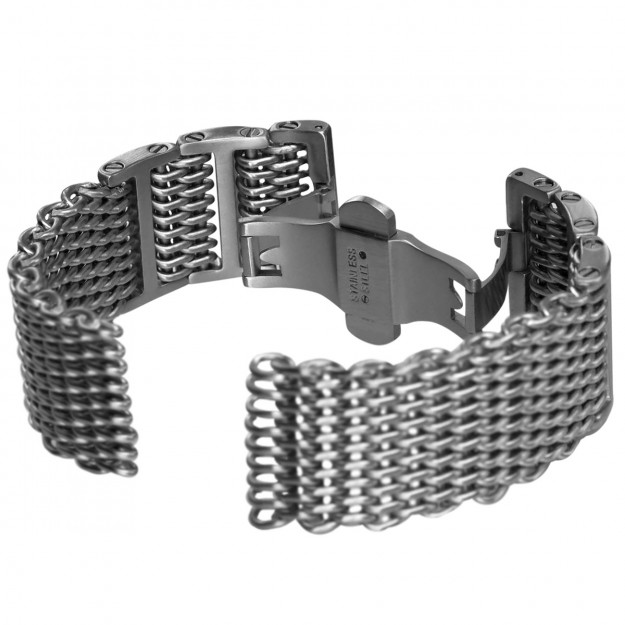 Mesh Watch Band In Stainless Steel