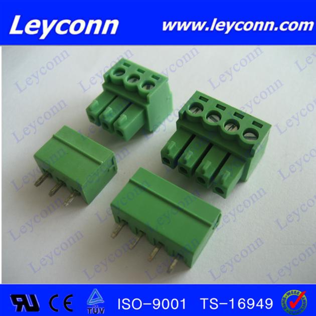 Euro type terminal block connectors