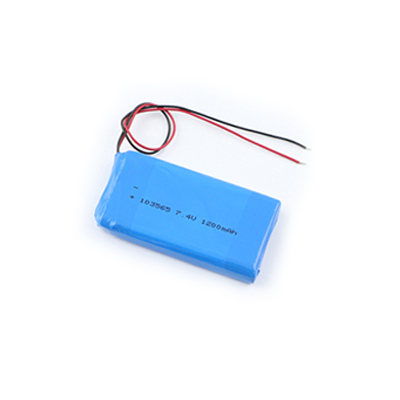 7.4v 1200mah lithium polymer battery pack 103565 support customized model