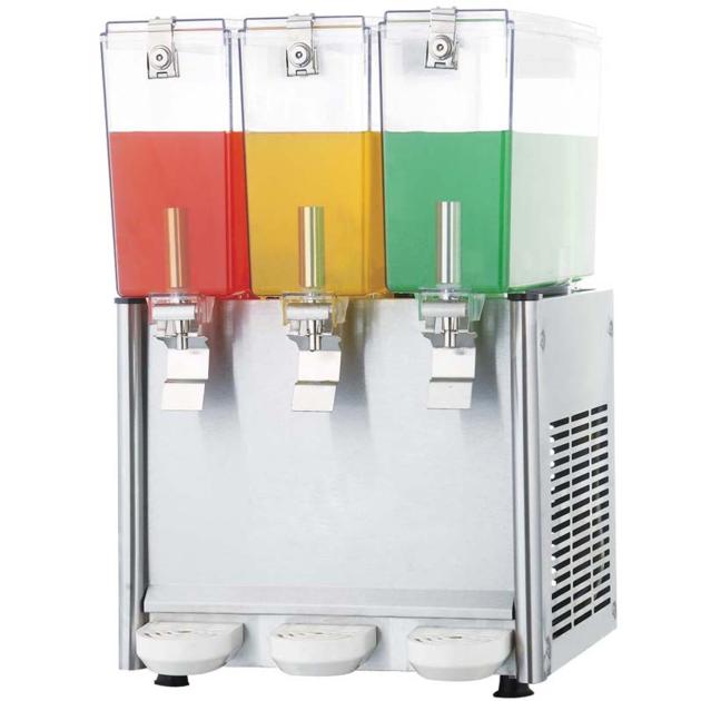 Juice dispenser, Beverage maker, 12 liters, four tanks, spraying, cooling