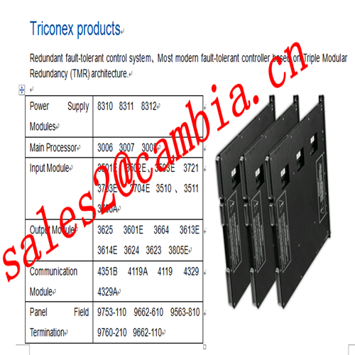 Triconex 3502E Input Module