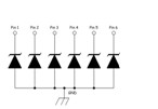 ESDA0506P6	lighting protection,esd protection, low capacitance
