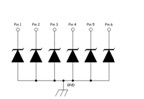 ESDA1206P6	lighting protection,esd protection, low capacitance