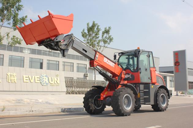 Everun CE EPA ER2500T 2.5ton compact chinese multifunction small mini telescopic boom wheel loader 