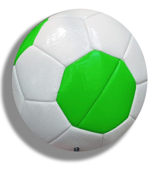 machine stitch soccer ball