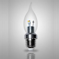 3W-E27-LED Bent-tip Bulb