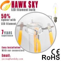 Super Bright LED with New Chip Technology led filament bulb distributor 
