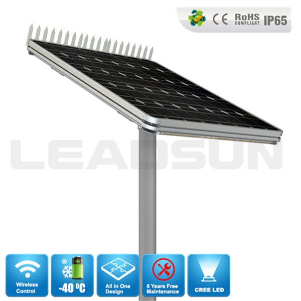40w All in One Solar LED street light,Integrated solar street light lithium battery