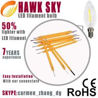 2014 dongguan Manufacture filament lamp led lamp led filament Lighting