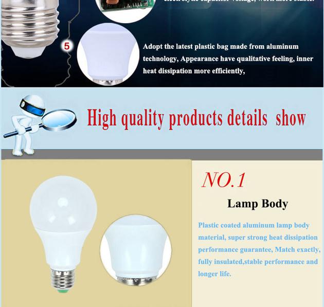2017 Hot Sale Aluminum Led Bulb