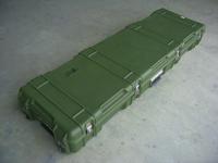 Double rifle case with wheels