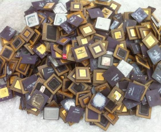 Pentium Pro Ceramic Cpu Scraps available for sale