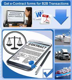 e-Contract Template for International B2B Manufacture & Supply of Goods
