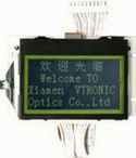 128 x 64 dots matrix Graphic LCD module with VA of 66.52 x 33.24mm