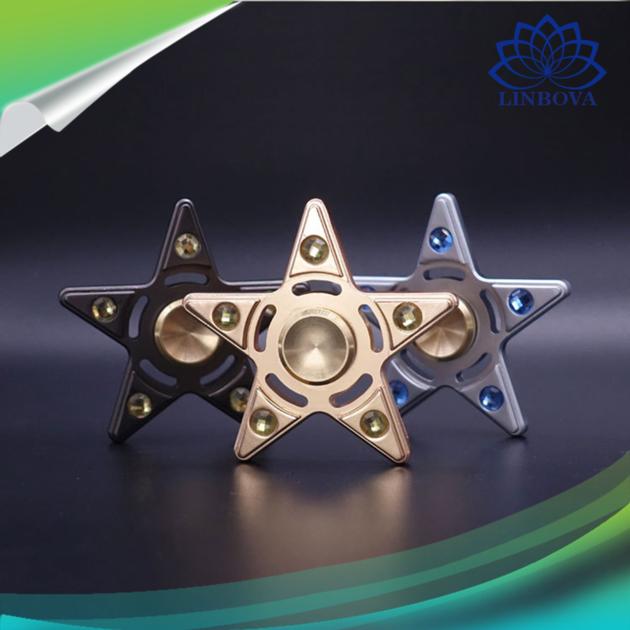 New Fidget Spinner Five-Pointed Star Shape Hand Spinner Metal Finger Spinner