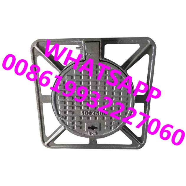 High Strength Ductile Iron Manhole Cover Rust Proof Long Working Life Customized Product 
