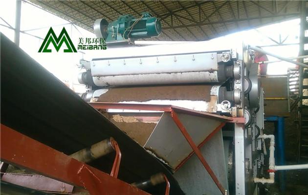 Belt Filter Plant Dewatering Machine