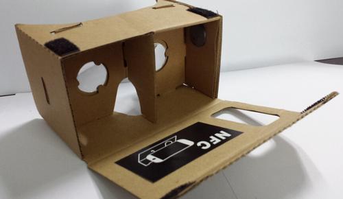 cheap Google cardboard 3D glasses with NFC tag /Headband