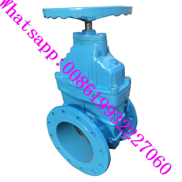 DIN 3202 F4 dn 65-300 ductile iron square head gate valve for sewage and oil 