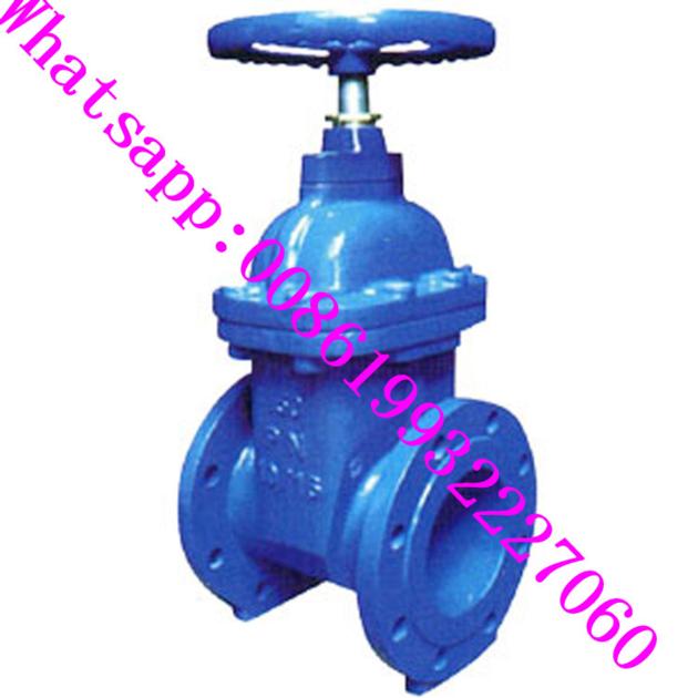 Price List 6 Inch flange cast iron valve rising stem resilient seat 300mm hand wheel Gate Valve pric