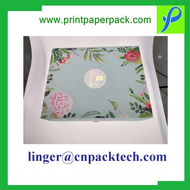 Customized Offset Printing Logo Pattern Kraft Rigid Paper Gift Box 