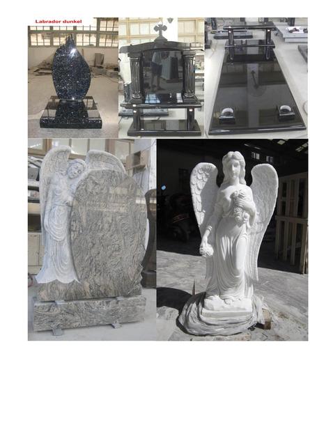 China Black Angel Headstone for Thumbnail  China Black Angel Headstone for England