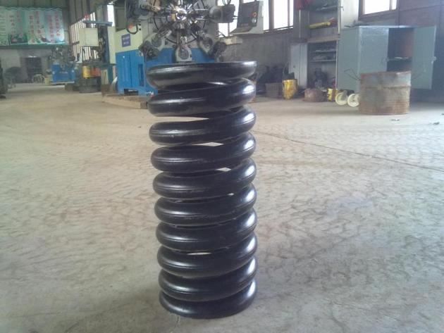 Hot Winding A Large Coil Spring