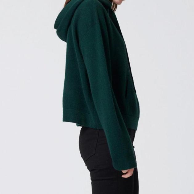 Cashmere Hoodie Forest Green 