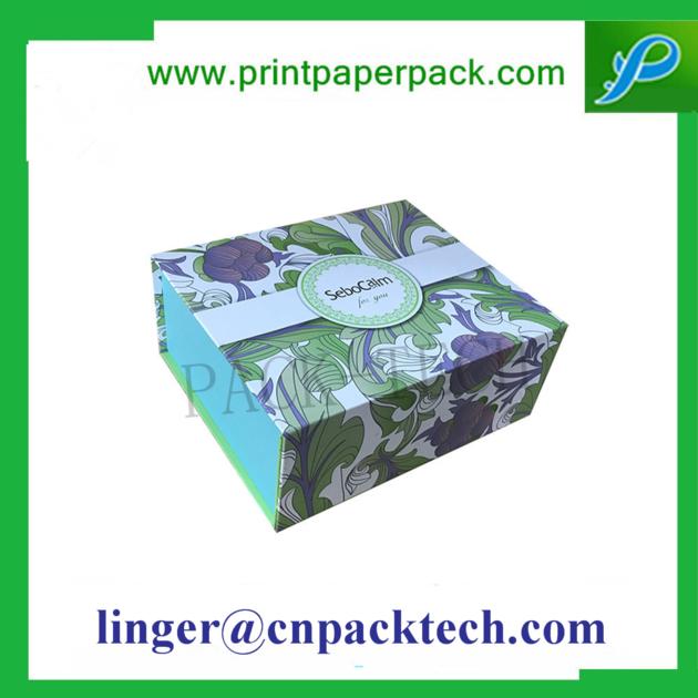 Bespoke Coated Paper Folding Gift Box Space Saving Hair Extension Container