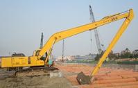 excavator long reach boom and arm 